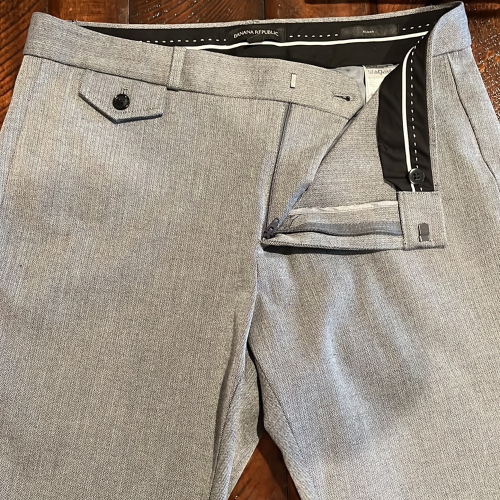 Banana Republic Sloan herringbone dress pants